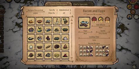 egg recipes don t starve